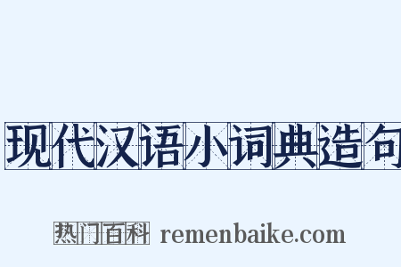 现代汉语小词典造句是什么意思的图片